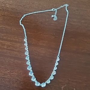 Smaller silver rhinestone necklace